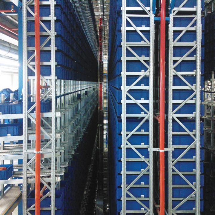 Rayonnage miniload bac unitaire